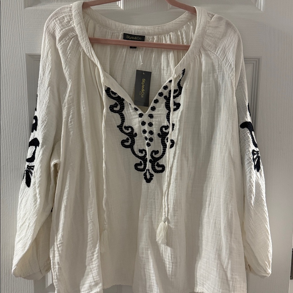 Style & Co Boho Blouse